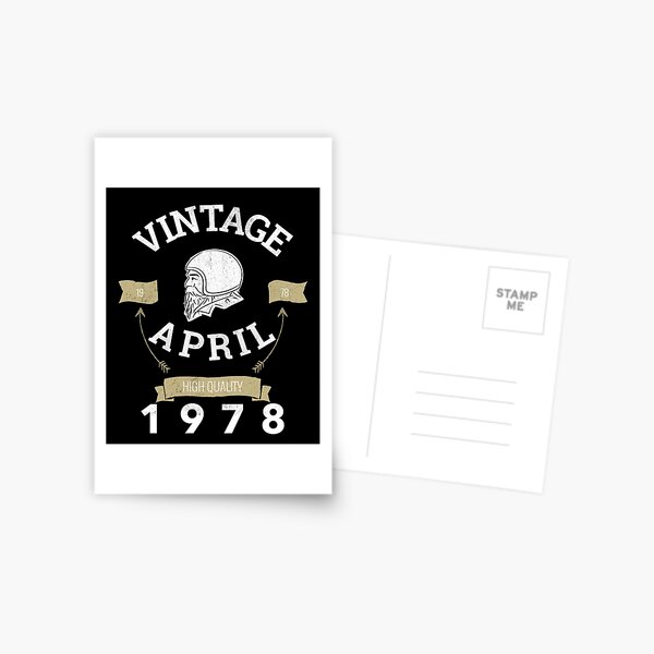 Item preview, April 1978 Birthday Vintage Birthday Gift For Dads, Uncles and Brothers designed and sold by BigJackTees.