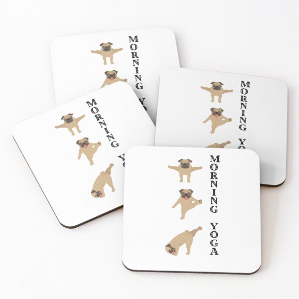 Item preview, Morning Yoga Pug designed and sold by Sharitka.