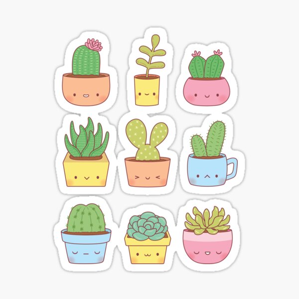 Kawaii Doodles, Cactus Stickers, Kawaii Cute, Tumblr