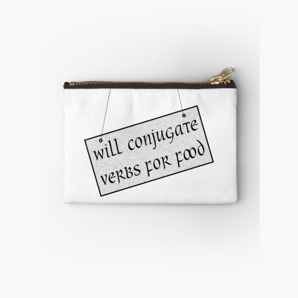 Item preview, will conjugate verbs for food designed and sold by wedge-merch.