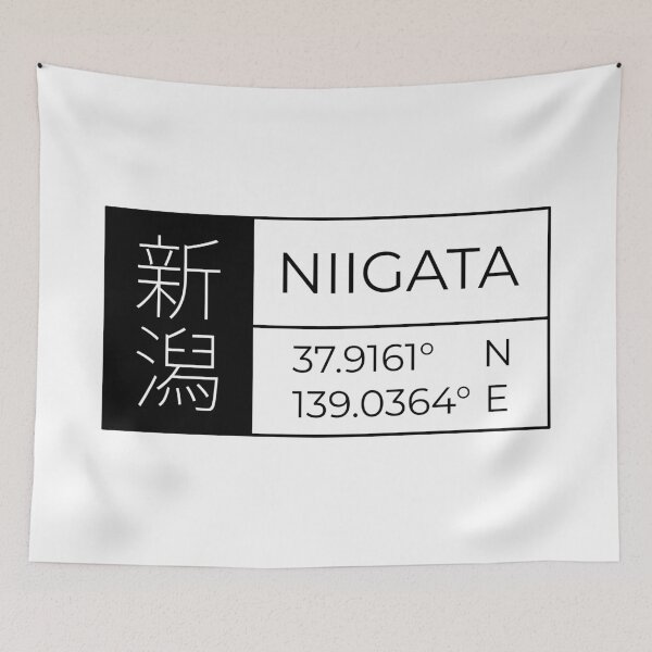 Item preview, Niigata - Latitude and Longitude designed and sold by Heedee Design.