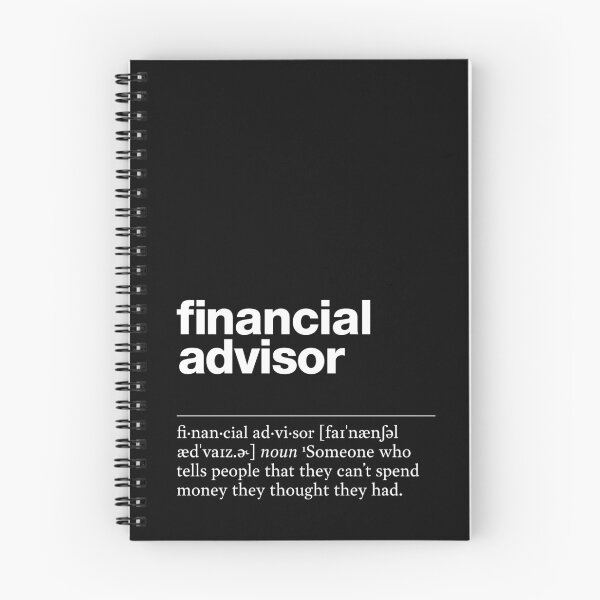 Item preview, "Financial advisor" funny job description, definition financial advisor designed and sold by TrueType.