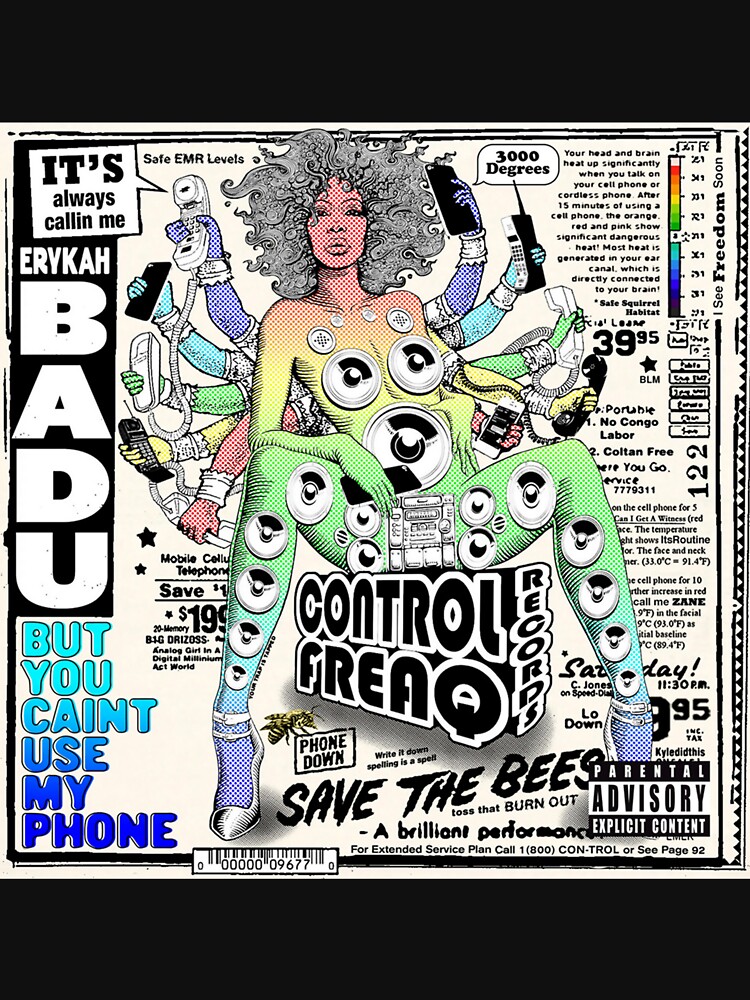 Disover Erykah Badu But you caint use my phone Classic T-Shirt