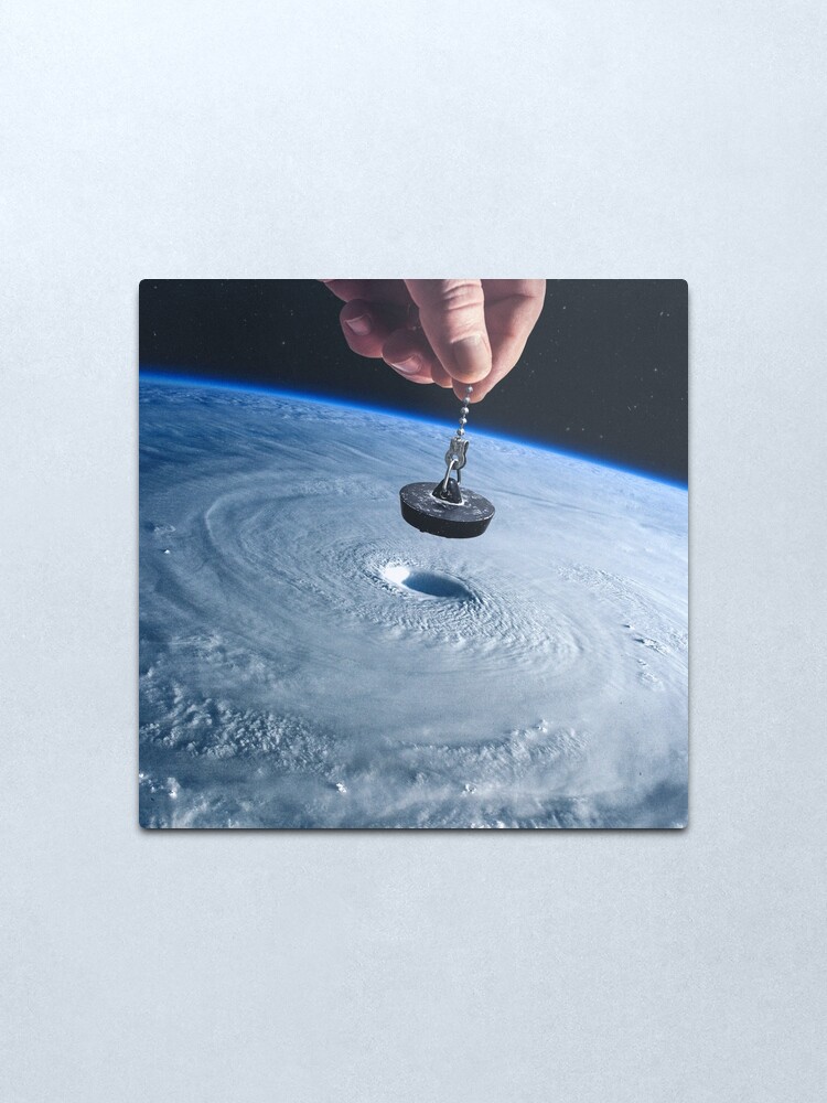 Alternate view of Down the drain Metal Print