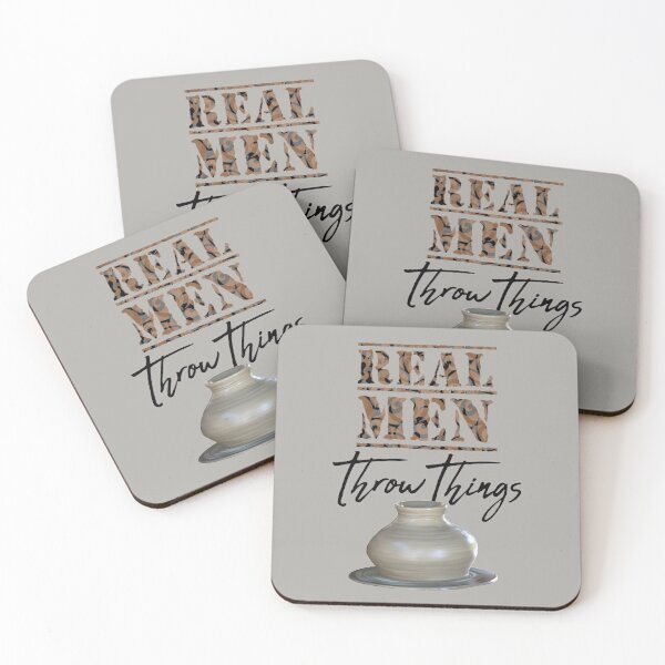 Item preview, Real Men Throw Things / Pottery Wheel / Funny Pottery designed and sold by bryanmcclelland.