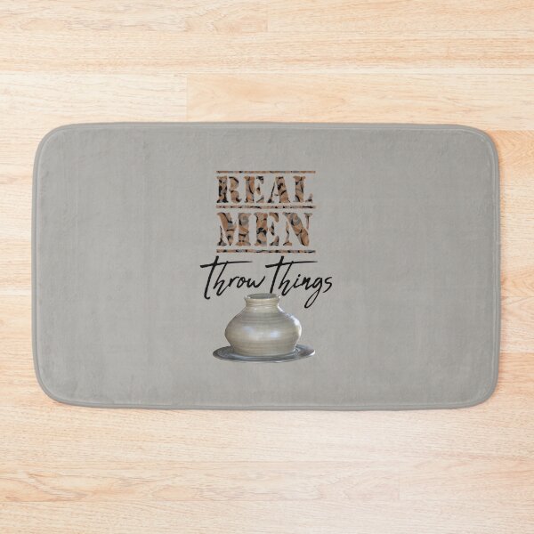 Item preview, Real Men Throw Things / Pottery Wheel / Funny Pottery designed and sold by bryanmcclelland.