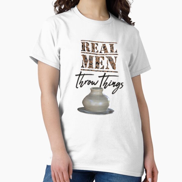 Item preview, Real Men Throw Things / Pottery Wheel / Funny Pottery designed and sold by bryanmcclelland.