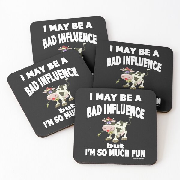 Item preview, I May Be a Bad Influence But I'm So Much Fun. Humorous funny  designed and sold by Jocelyn221.
