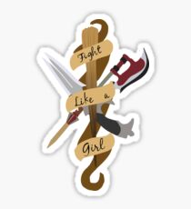 Fight Like A Girl Sticker