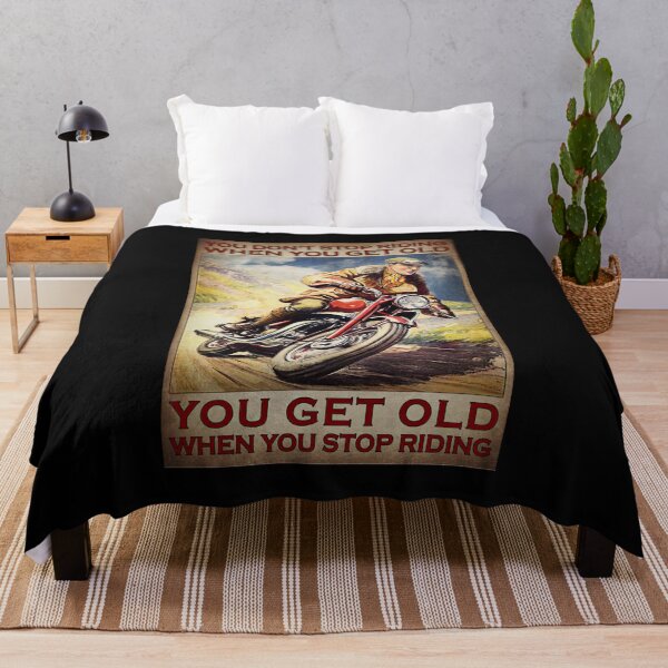 Item preview, You Don't Stop Riding When You Get Old - Old Man Biker designed and sold by MorningJoco.