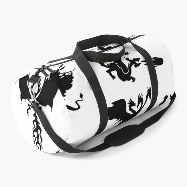 Mystical Fantasy Dragon and Phoenix Duffle Bag