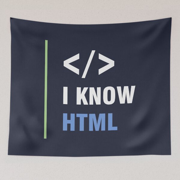 Item preview, I Know HTML (Dark) designed and sold by Devshirt.