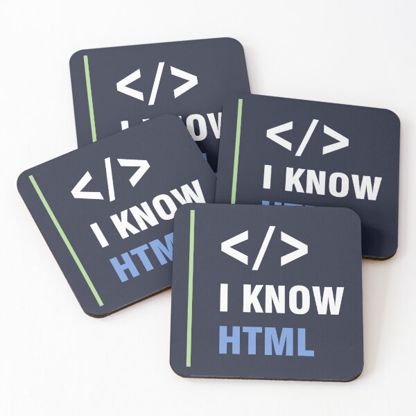 Item preview, I Know HTML (Dark) designed and sold by Devshirt.