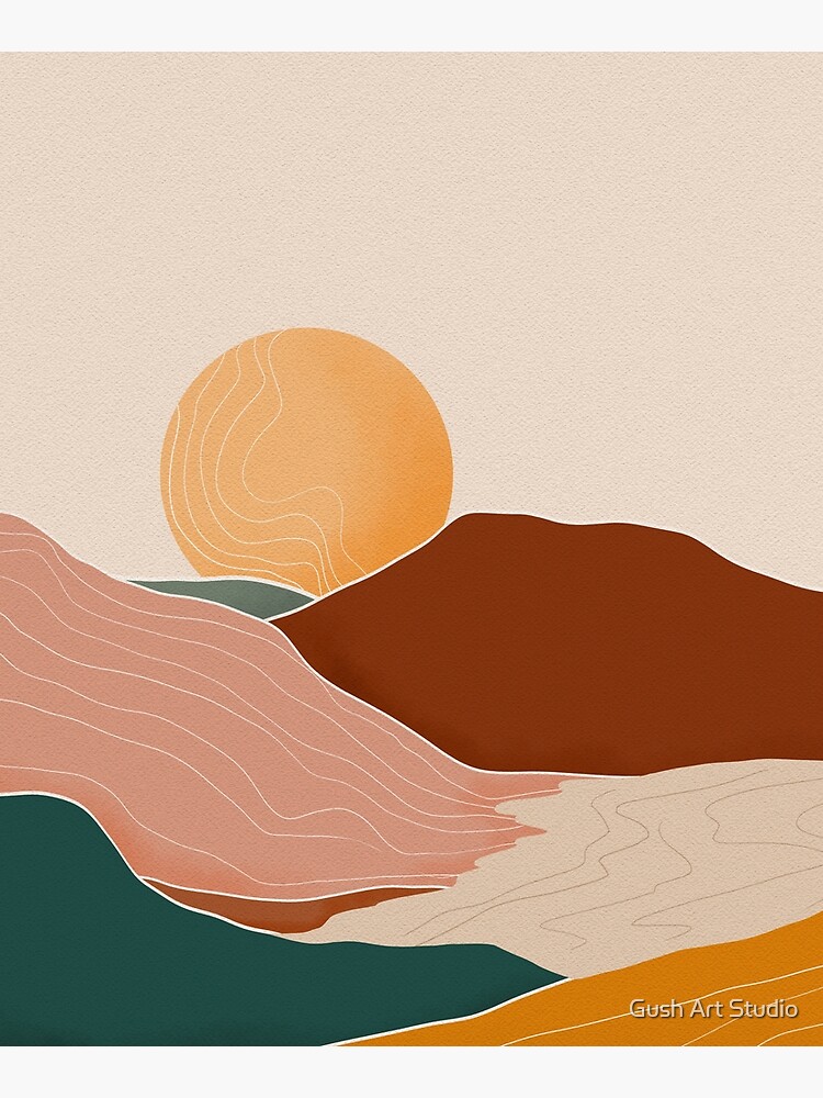 Modern Eathy Tones Mountains 10 by gusstvaraonica