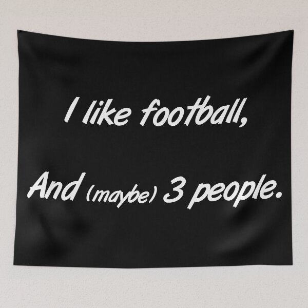 Item preview, I love football, and 3 people. designed and sold by 2Girls1Shirt.