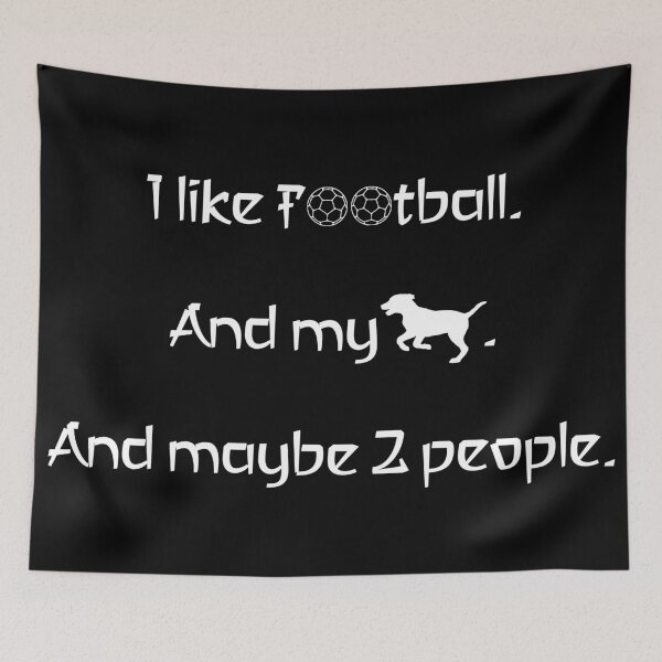 Item preview, I love football, my dog and 2 people. designed and sold by 2Girls1Shirt.