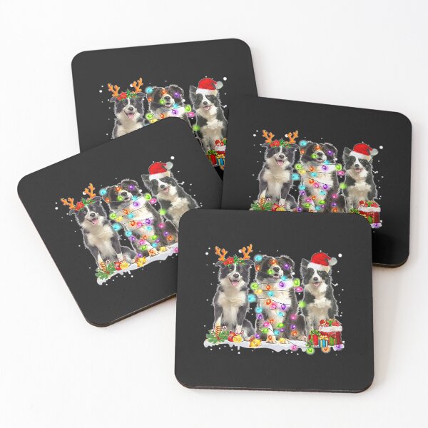 Item preview, Santa Border Collie dog gorgeous reindeer Christmas Lover  designed and sold by Jocelyn221.