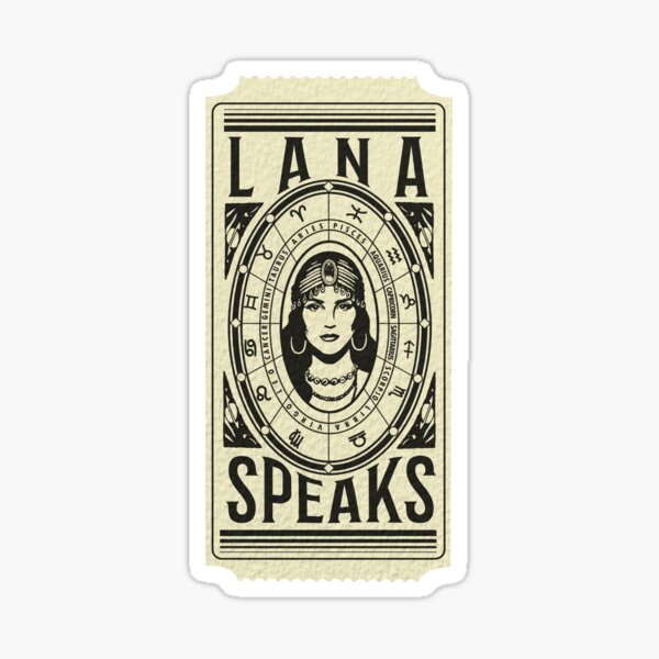 Lana Fortune Teller Ticket Sticker