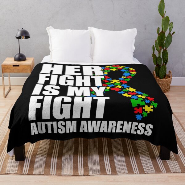 Item preview, Her Fight Is My Fight Autism Awareness designed and sold by Zeevla.