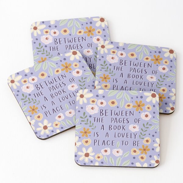 Item preview, Floral bookish quote // lavender designed and sold by owlcreates.