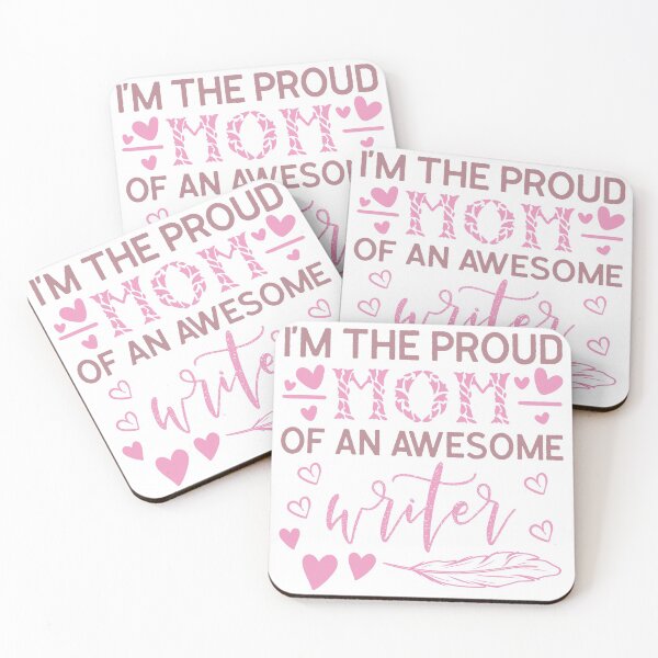Item preview, I'm The Proud Mom Of An Awesome Writer designed and sold by Neurodivergent Gals.