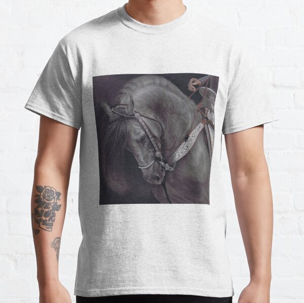 Spanish horse in bridle Classic T-Shirt