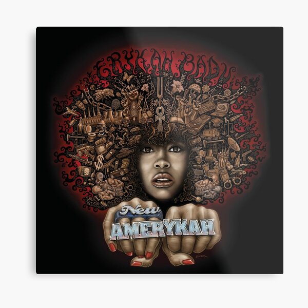 Erykah Badu New amerykah part one 4th world war Metal Print