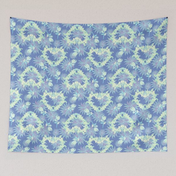 Item preview, Flaming hearts blue designed and sold by Amalus-files.