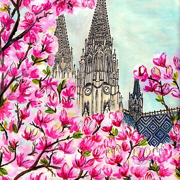 Artwork thumbnail, Votivkirche - Vienna by ClaudiaBrueggen