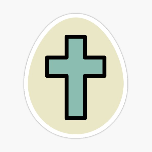 Easter Egg Cross Stickers