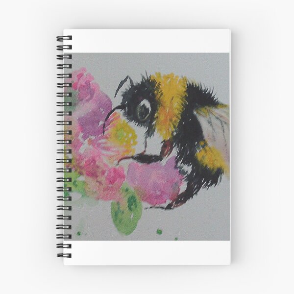 Artikelvorschau, Hummel und rosa Blume entworfen und verkauft von Casimirasart.