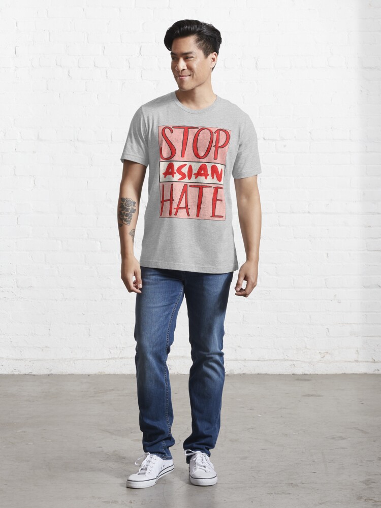 Alternate view of Asian Support- Stop Asian Hate - Anti Asian Racism Awareness Essential T-Shirt
