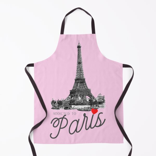Item preview, Addicted to Paris: for lovers of the Eiffel Tower, France, parisienne, all things Paris, with pink background designed and sold by meraviglioso.