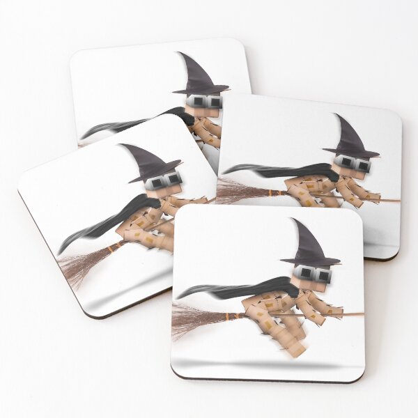 Item preview, Halloween witch character flying on a broomstick isolated designed and sold by simonbratt.