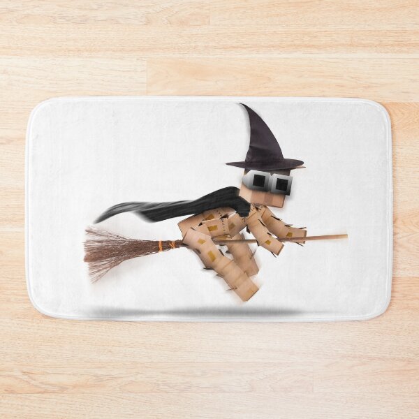 Item preview, Halloween witch character flying on a broomstick isolated designed and sold by simonbratt.