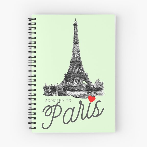 Item preview, Addicted to Paris: for lovers of the Eiffel Tower, France, parisienne, all things Paris, with green background designed and sold by meraviglioso.
