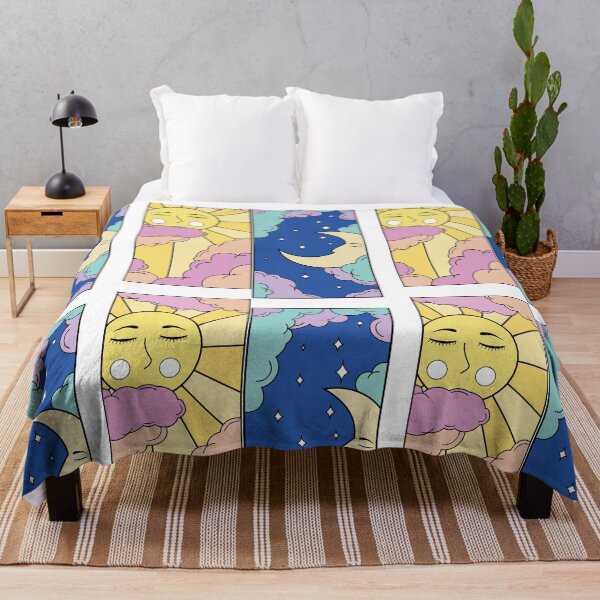 Item preview, moon and sun meets art gift design illustration day and night designed and sold by yxmi21.