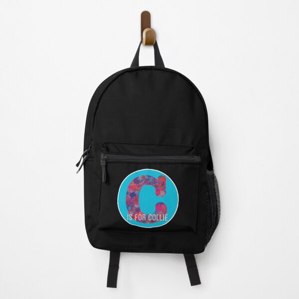 Item preview, C is for Collie Dog Alphabet Red and Blue Monogram designed and sold by AMSonArt.