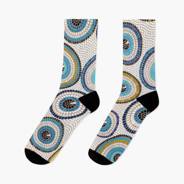 Item preview, Evil Eye Mosaic Tile Pattern designed and sold by k9printart.