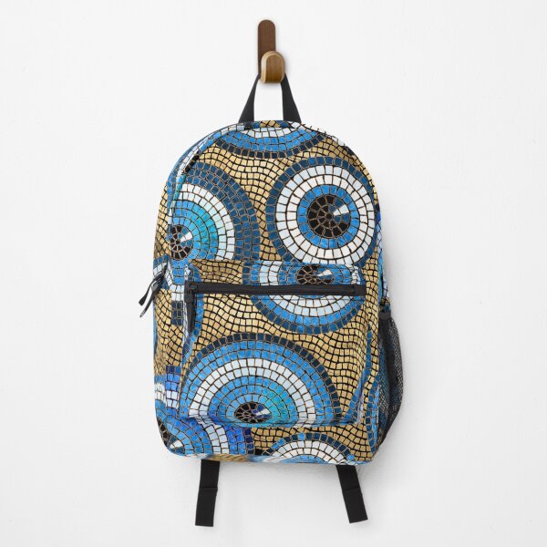 Item preview, Evil Eye Mosaic Tile Pattern designed and sold by k9printart.