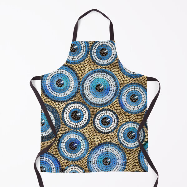 Item preview, Evil Eye Mosaic Tile Pattern designed and sold by k9printart.
