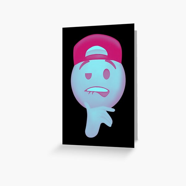 Chad Emoji Greeting Card for Sale by narcocynic