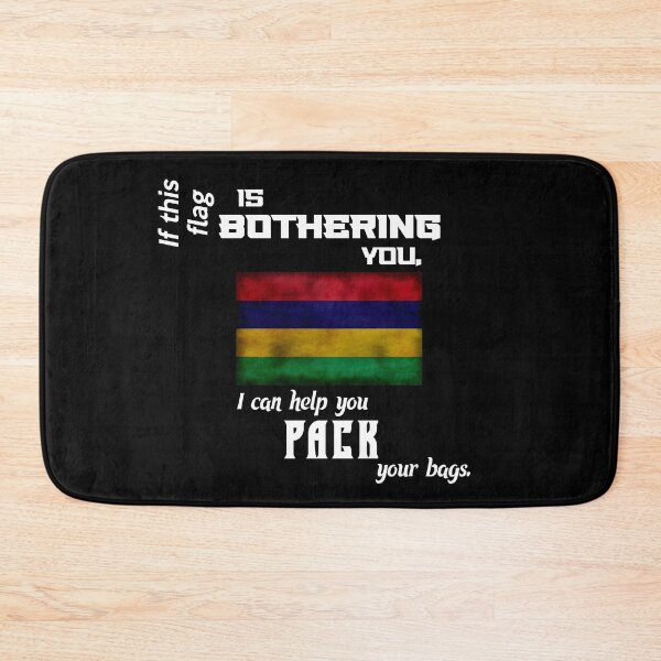 Item preview, Mauritian flag - pack your bags designed and sold by 2Girls1Shirt.