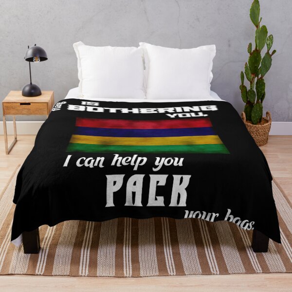 Item preview, Mauritian flag - pack your bags designed and sold by 2Girls1Shirt.