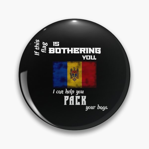Item preview, Moldovan flag - pack your bags designed and sold by 2Girls1Shirt.