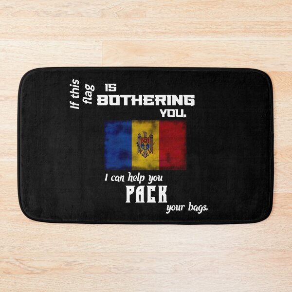 Item preview, Moldovan flag - pack your bags designed and sold by 2Girls1Shirt.