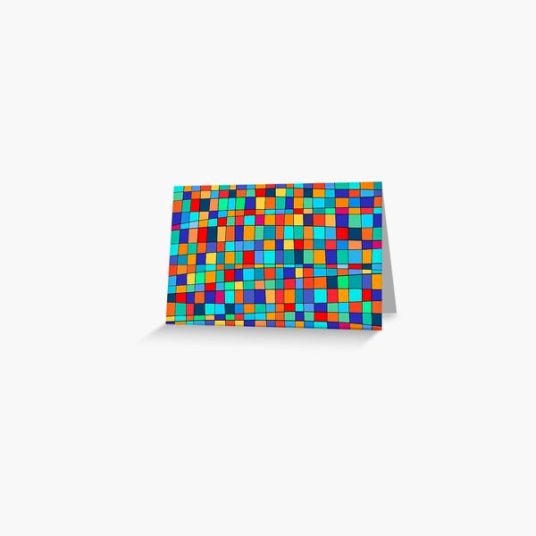 Color Squares Greeting Card