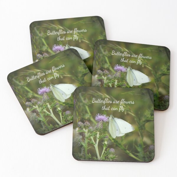 Item preview, Cabbage White Butterfly on Thistles designed and sold by tigerr.