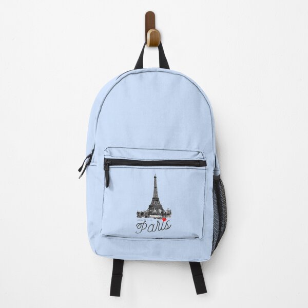 Item preview, Addicted to Paris: for lovers of the Eiffel Tower, France, parisienne, all things Paris, with blue background designed and sold by meraviglioso.
