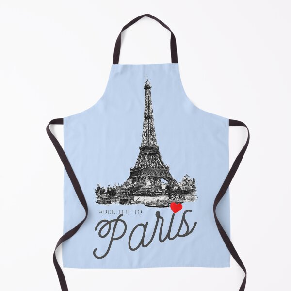 Item preview, Addicted to Paris: for lovers of the Eiffel Tower, France, parisienne, all things Paris, with blue background designed and sold by meraviglioso.